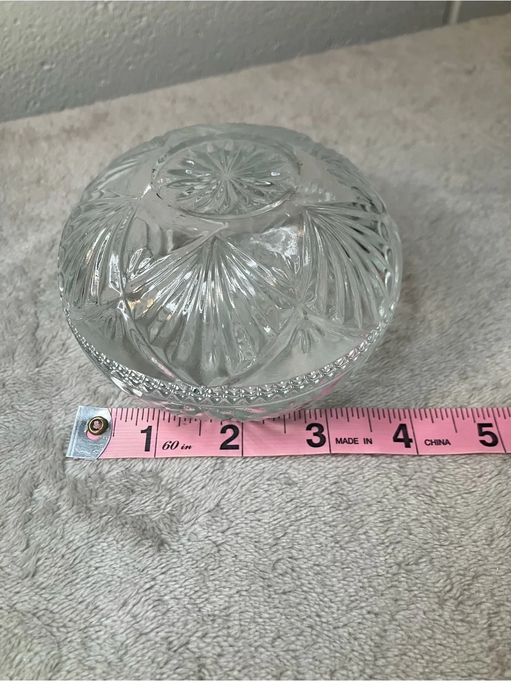 Crystal Glass Trinket Dish - Clear